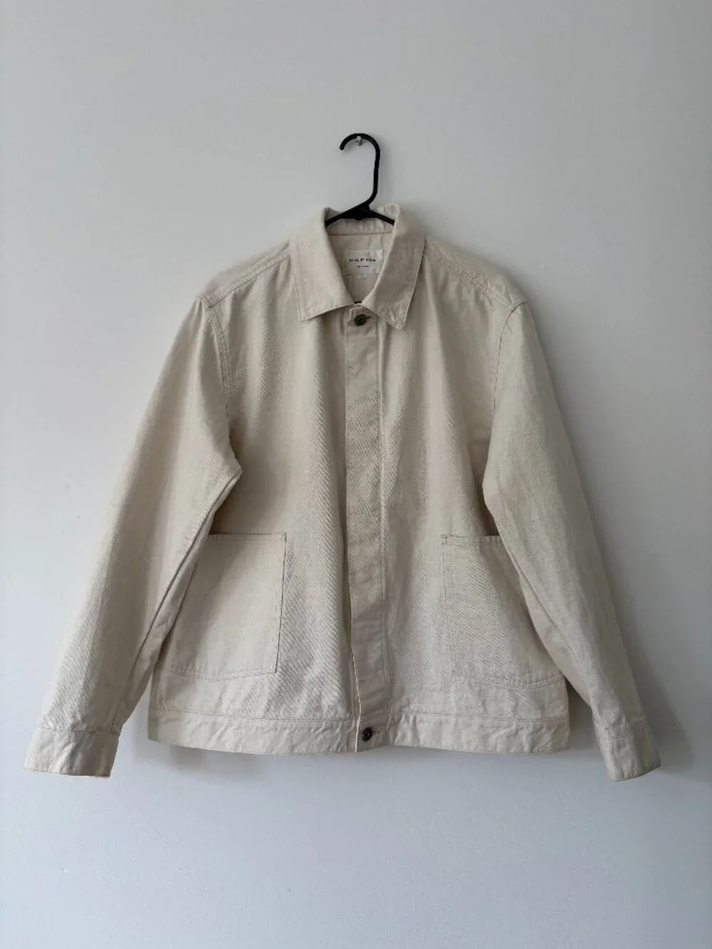 Still By Hand - Japanese Canvas White Chore Coat size 1